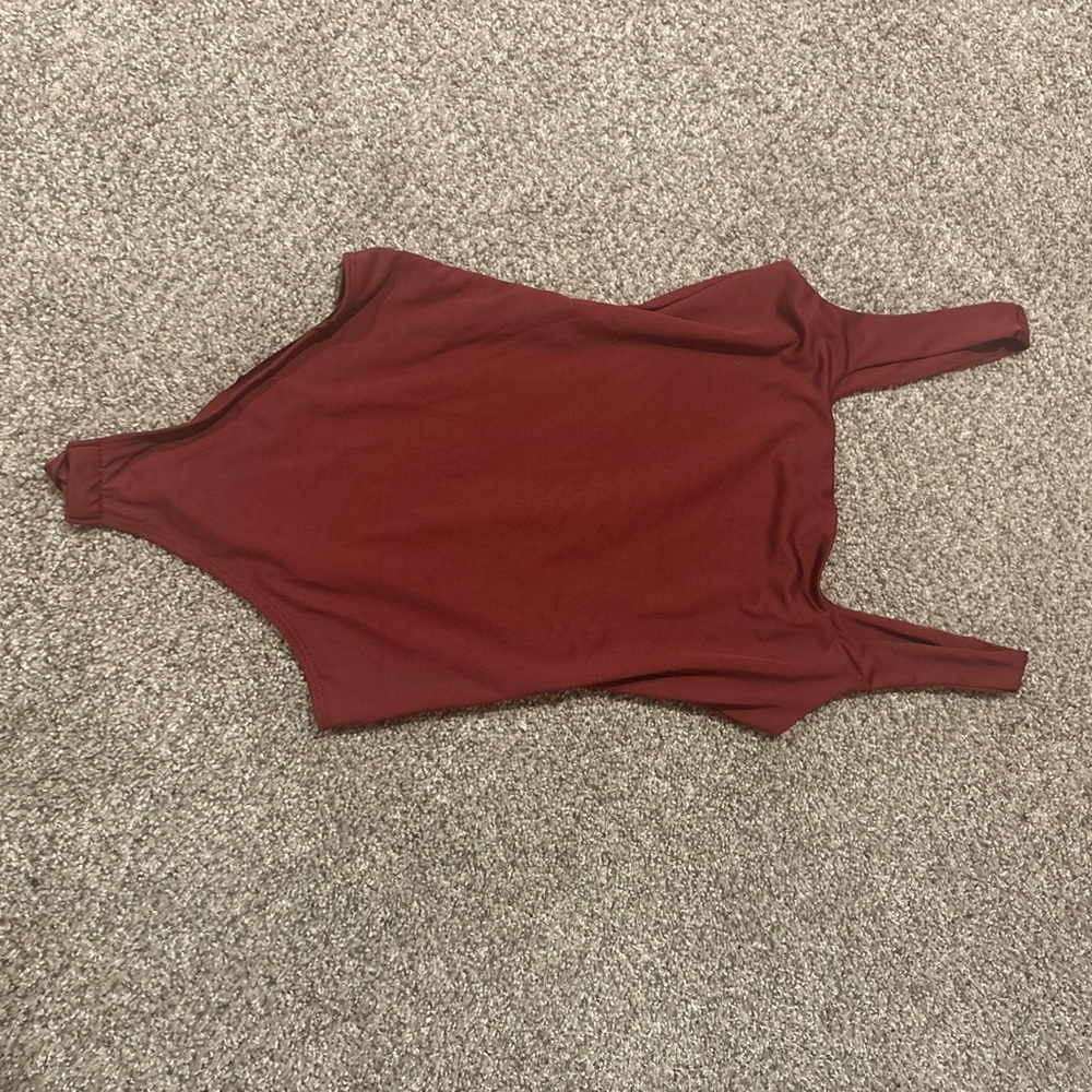 Zara Burgundy Bodysuit